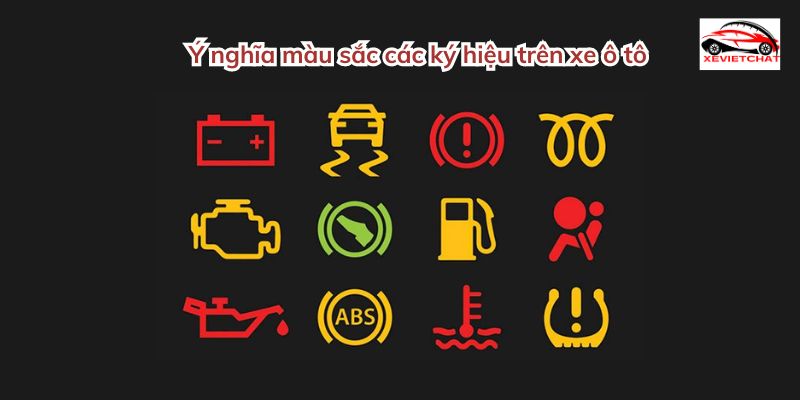 Ý nghĩa màu sắc các ký hiệu trên xe ô tô